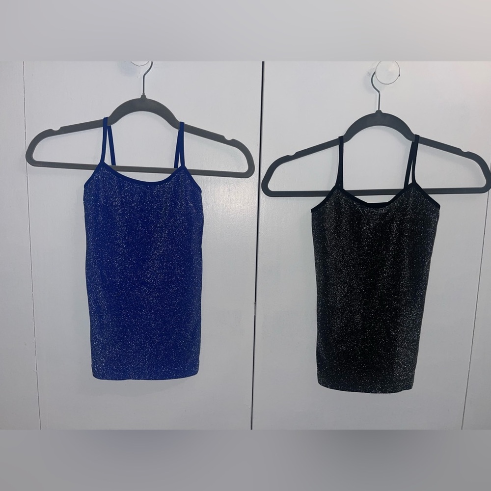 Malibu Sugar Girl’s Set of 2 Full Sleeveless Camisole Tank Tops Cami Comfortably